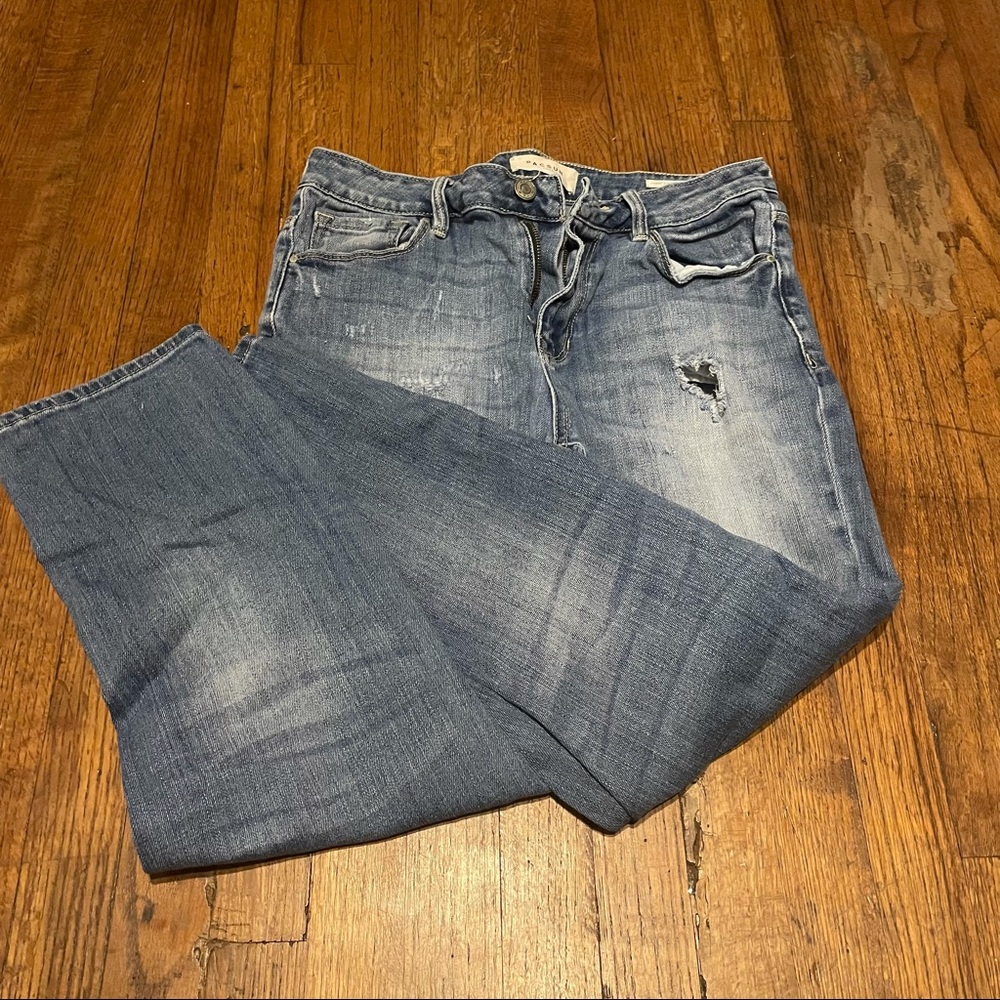 2/$30 slightly distressed pascua jeans/ capris
